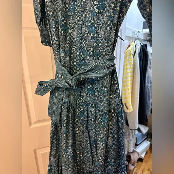 Hill House the Yara Dress in Calico Trellis - Picture 8 of 16